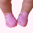 Pink Tiny Tootsies Dolls Jelly Sandals - Tiny Harlow
