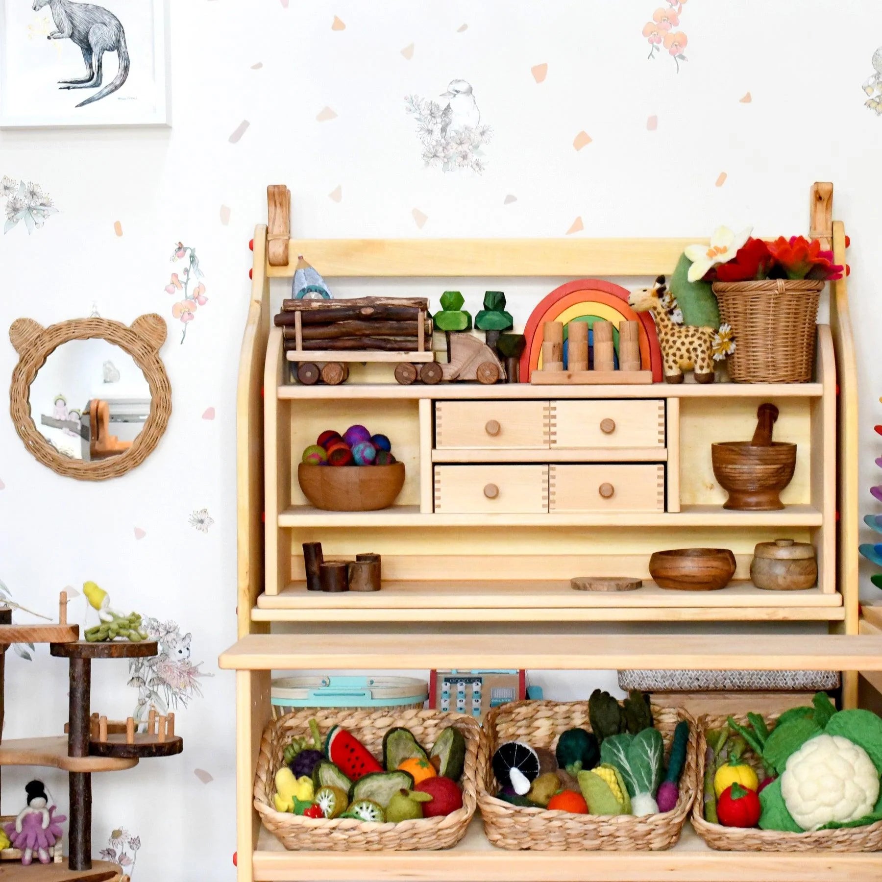 Harvest Vegetable + Fruit Set Felt Food - Tara Treasures