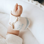 cute baby sensory rattle set neutral tones