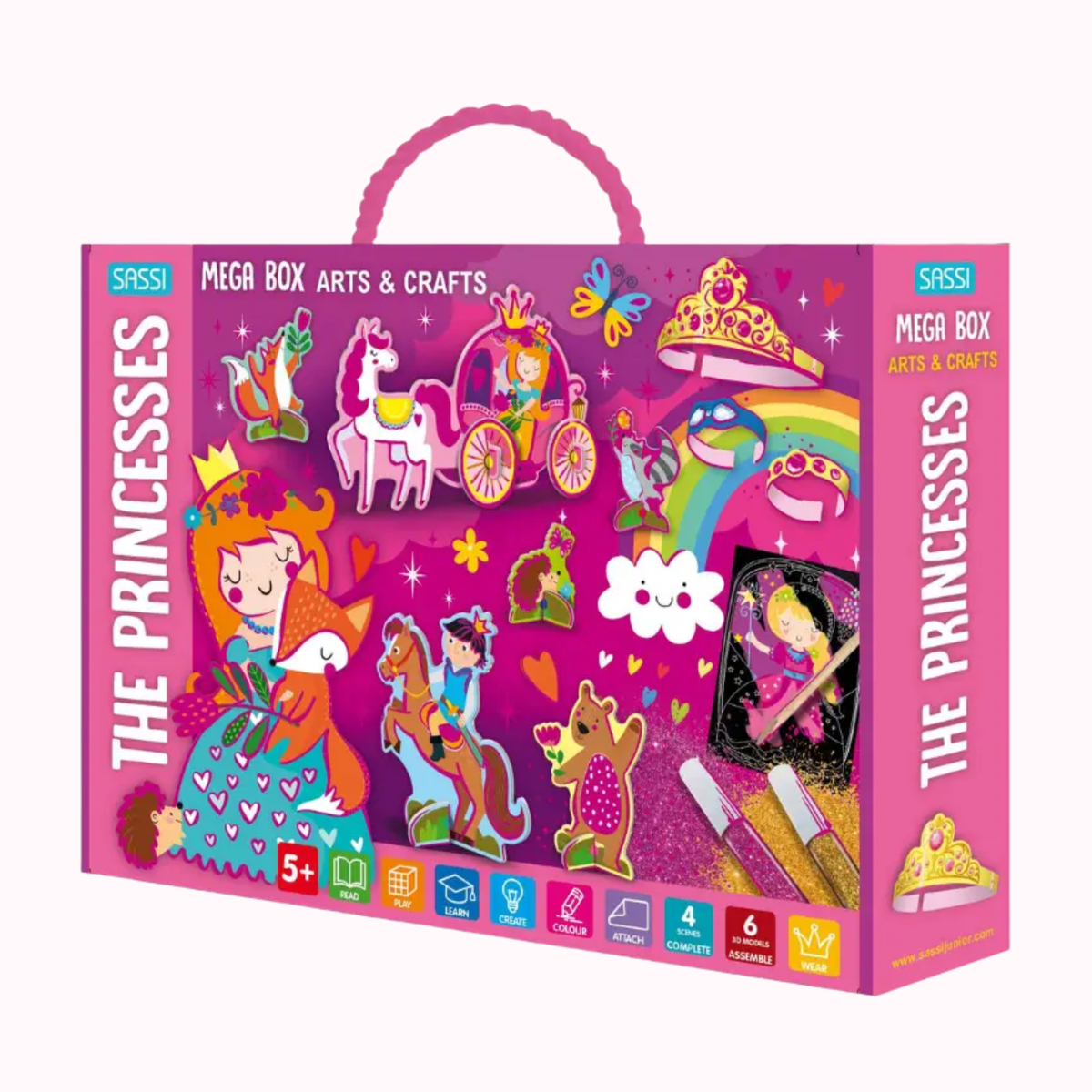 The Princesses Mega Sticker & Activity Kit - Sassi Arts & Crafts