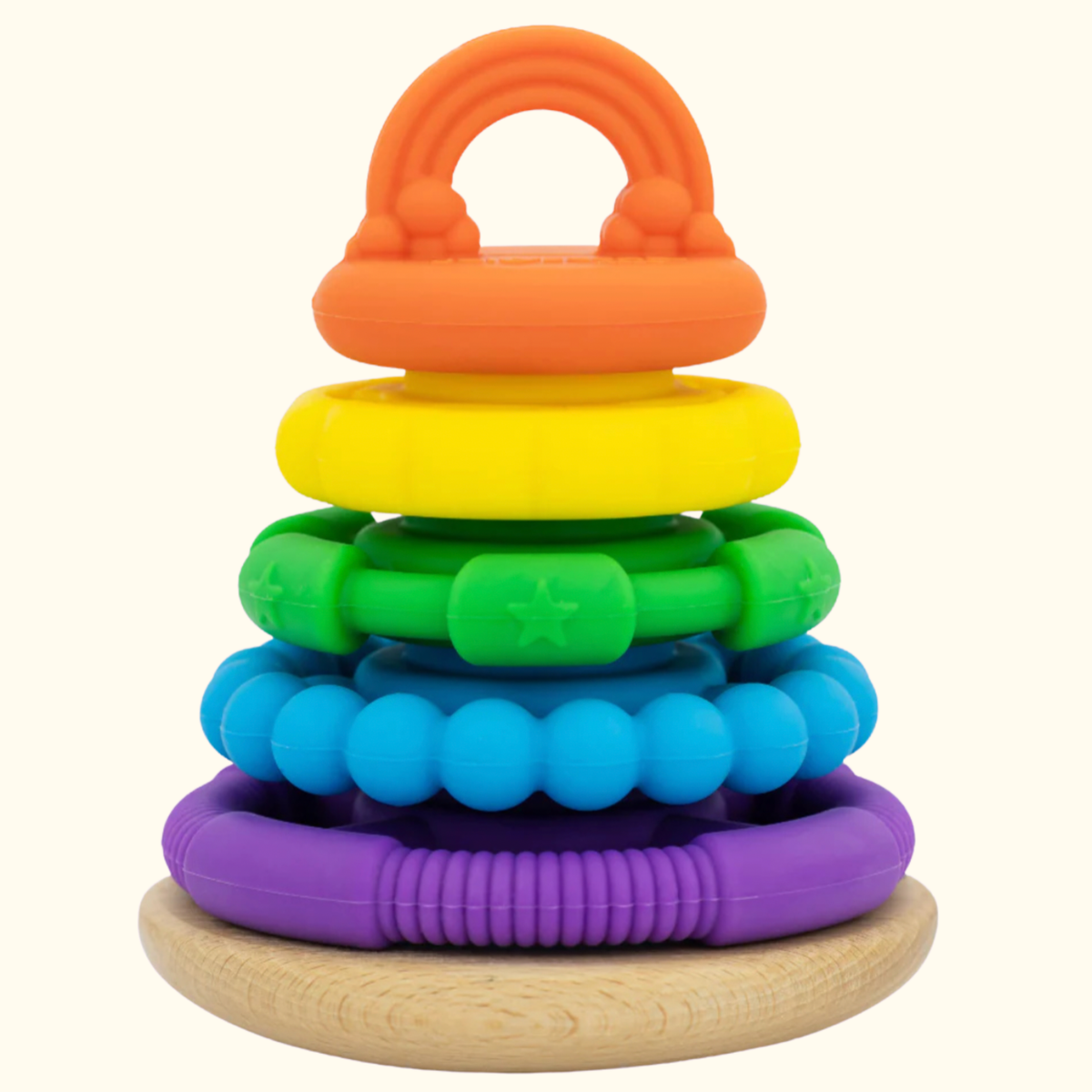 Rainbow Silicone Wobble Stacker - Jellystone Designs
