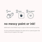 Black Ink-less Hand & Foot Print Kit