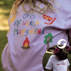 Lilac/Sugar REVERSIBLE 2-in-1 My World Tee - Lokal Folk