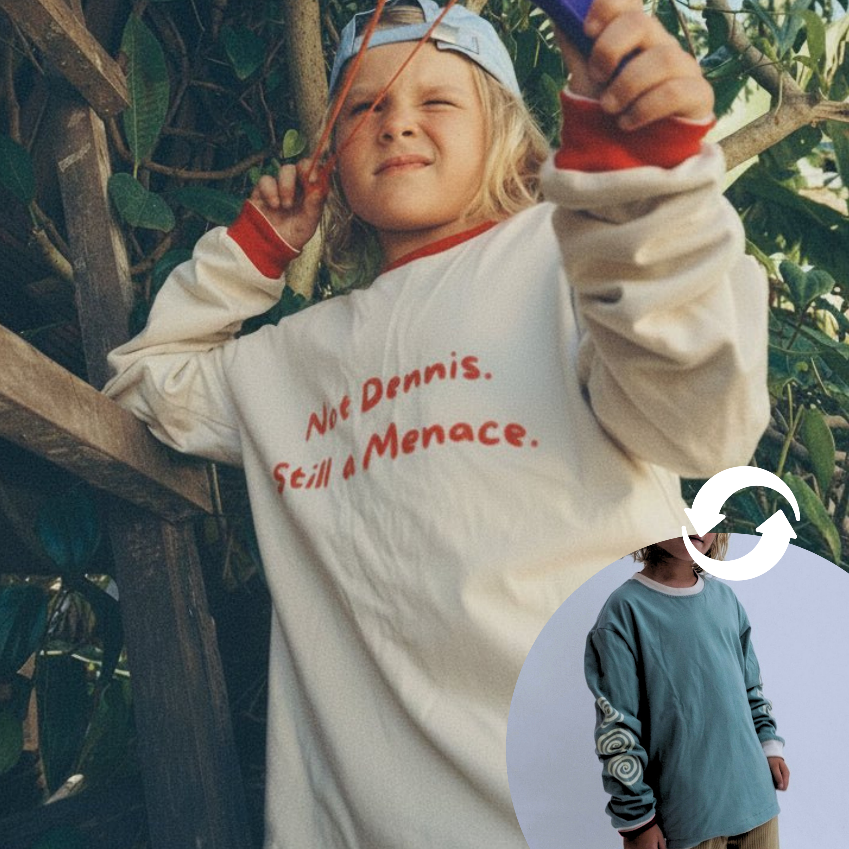 Little Menace REVERSIBLE 2-in-1 Long Sleeve Tee - Lokal Folk