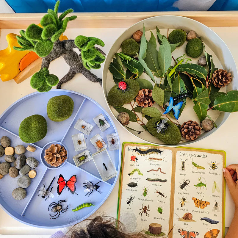 2-in-1 Soft Blue Sensory & Messy Play Tray - Jellystone Designs