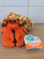 Hermit crab plush toy by Wild Republic with realistic shell details