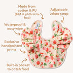 Strawberry Frill Snuggle Bib - Snuggly Hunny