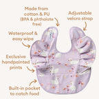 Swan Lake Frill Snuggle Bib - Snuggly Hunny