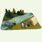 Camping Felt Play Mat & Accessories Bundle - Playtisserie
