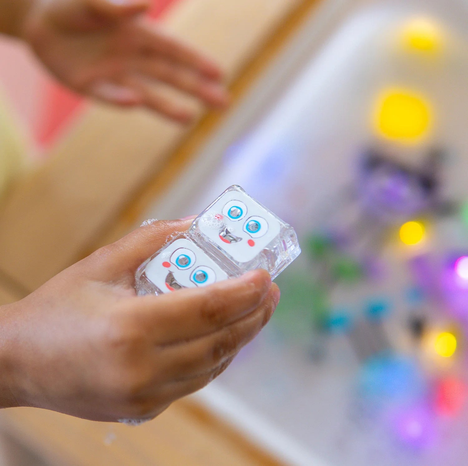 Jellystone Designs Glo Pal Cube Party Pal sensory light up bath cubes
