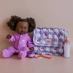 Lilac Cherry Tiny Nurturer Doll Nappy Bag Set - Tiny Harlow