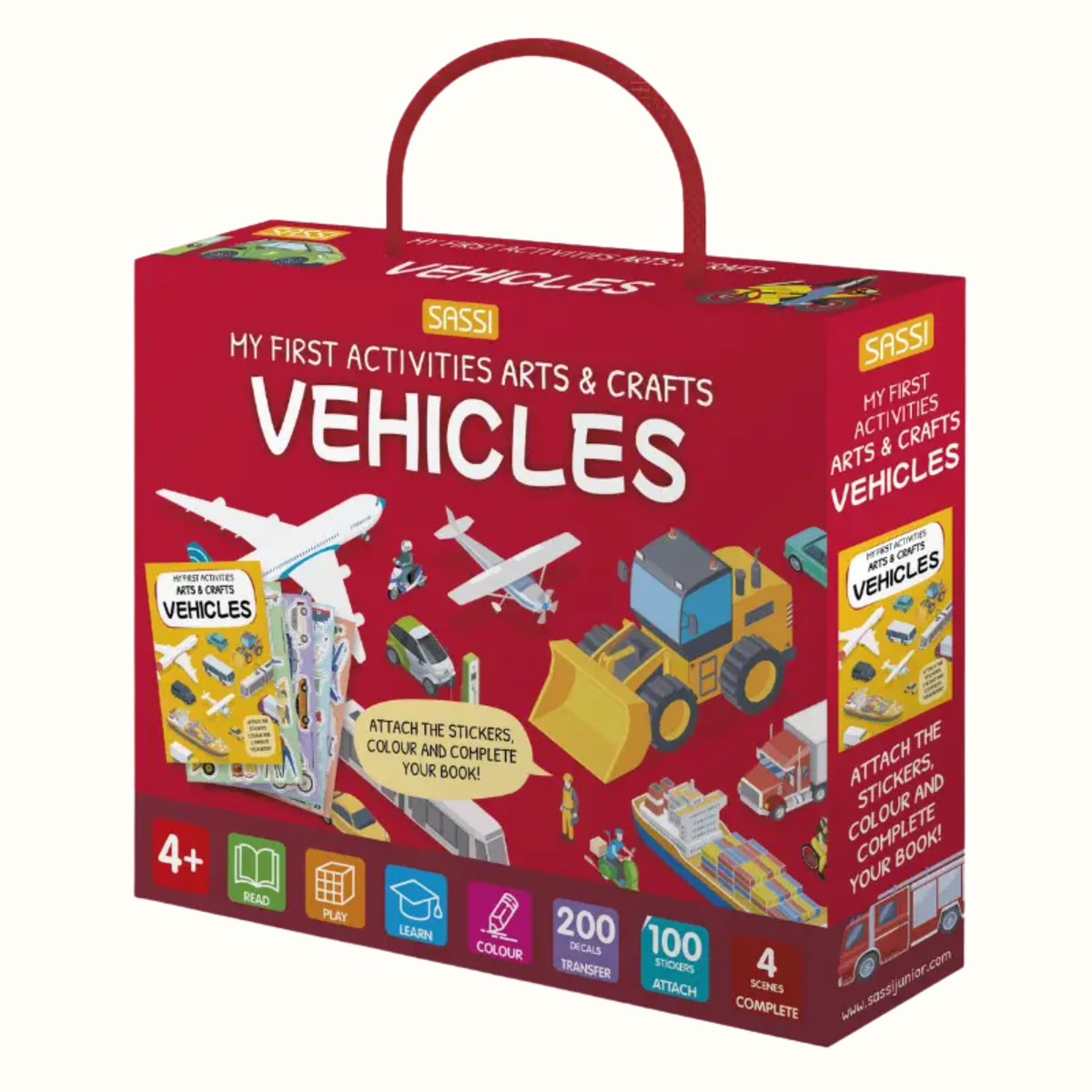 Vehicles Sticker & Activity Kit - Sassi Arts & Crafts