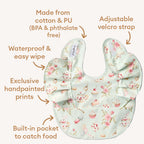 White Rabbit Frill Snuggle Bib - Snuggly Hunny