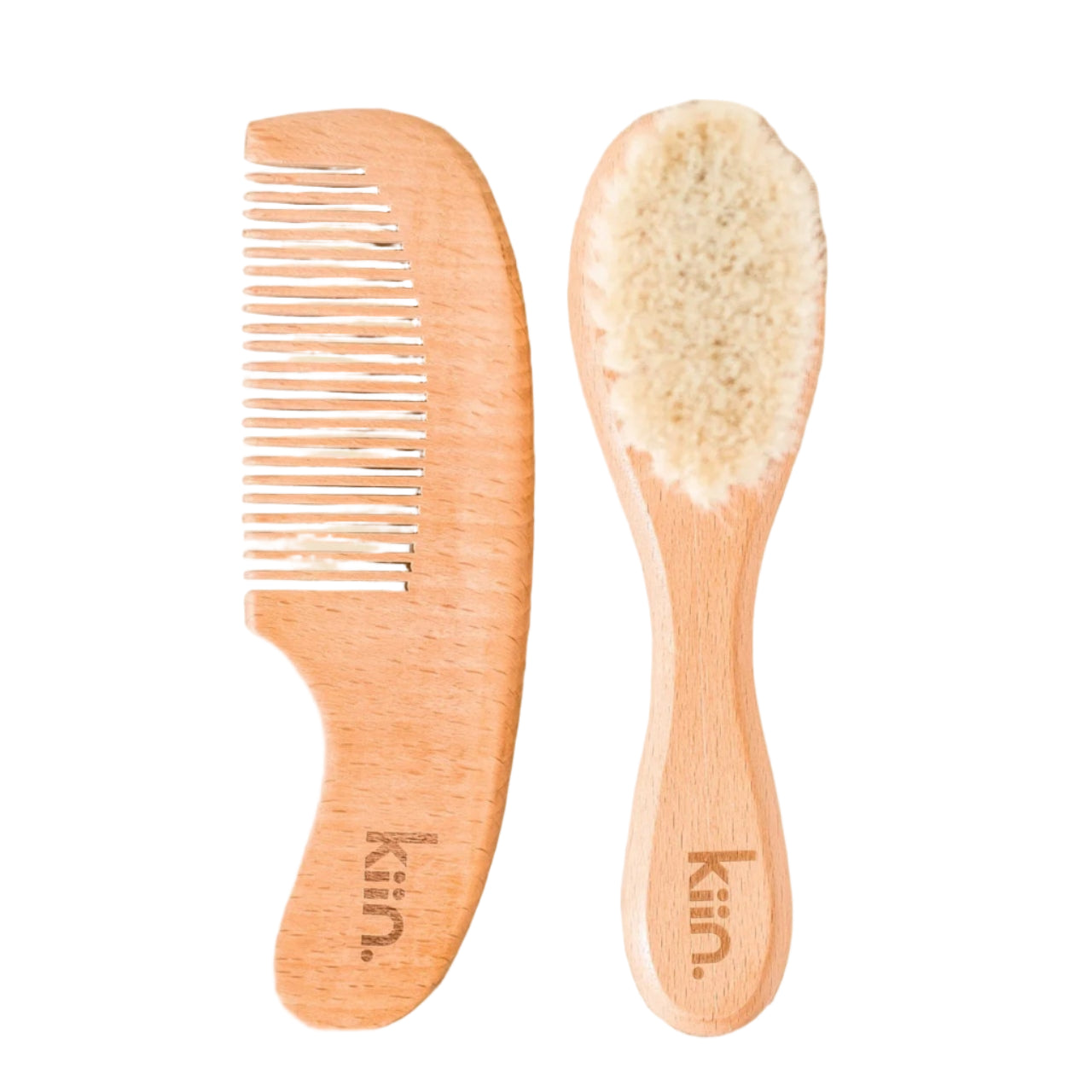 Wooden Baby Brush + Comb Set